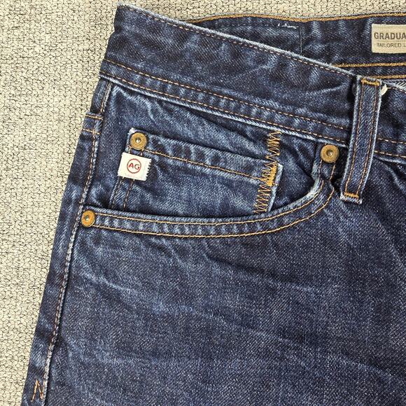 ADRIANO GOLDSCHMIED AG MENS BLUE THE GRADUATE TAILORED LEG JEANS SIZE 32R - Picture 11 of 13